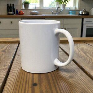 Set Of 12 White Ceramic Coffee Mugs 11 Oz Made In China New‎ In Box